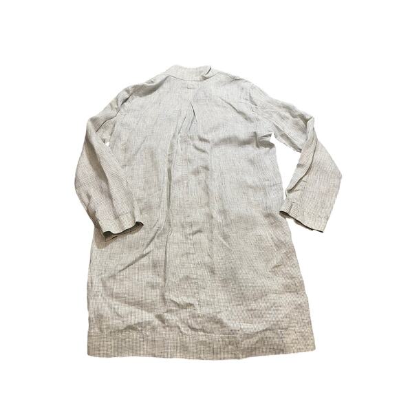 Eileen Fisher Womens S 100% Organic Linen Jacket 3/4 Sleeve Lagenlook Artsy - Picture 6 of 9